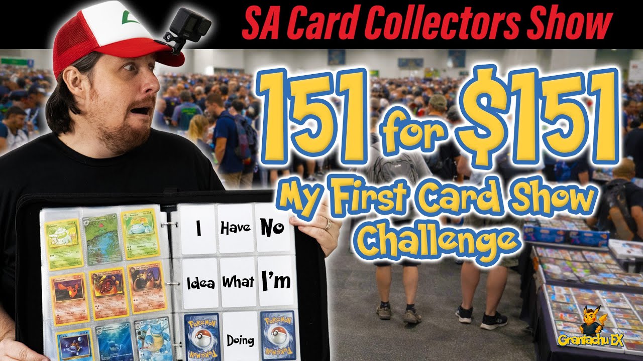 My First Pokemon Card Show Challenge | SA Card Collectors Show 