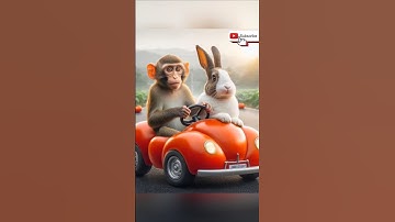 Monyet lucu & kelinci lucu #monkey #monyet #monyetlucu #cutemonkey #lucu #kocak #ngakak #kelinci