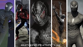 Sam Raimi Spider-Man 3 Movie Black Suit Evolution in Spider-Man Games