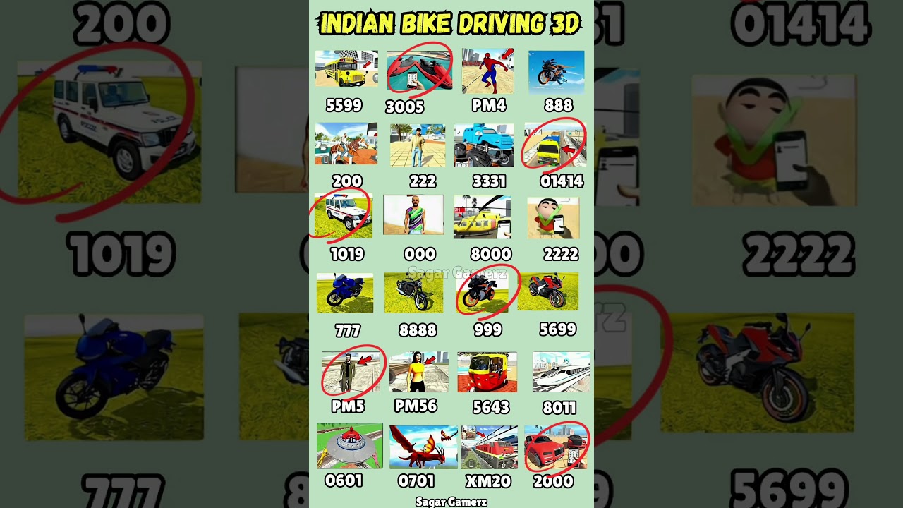 All Real code 💥 Indian bike driving 3d all new cheat code update + plugin cheat code