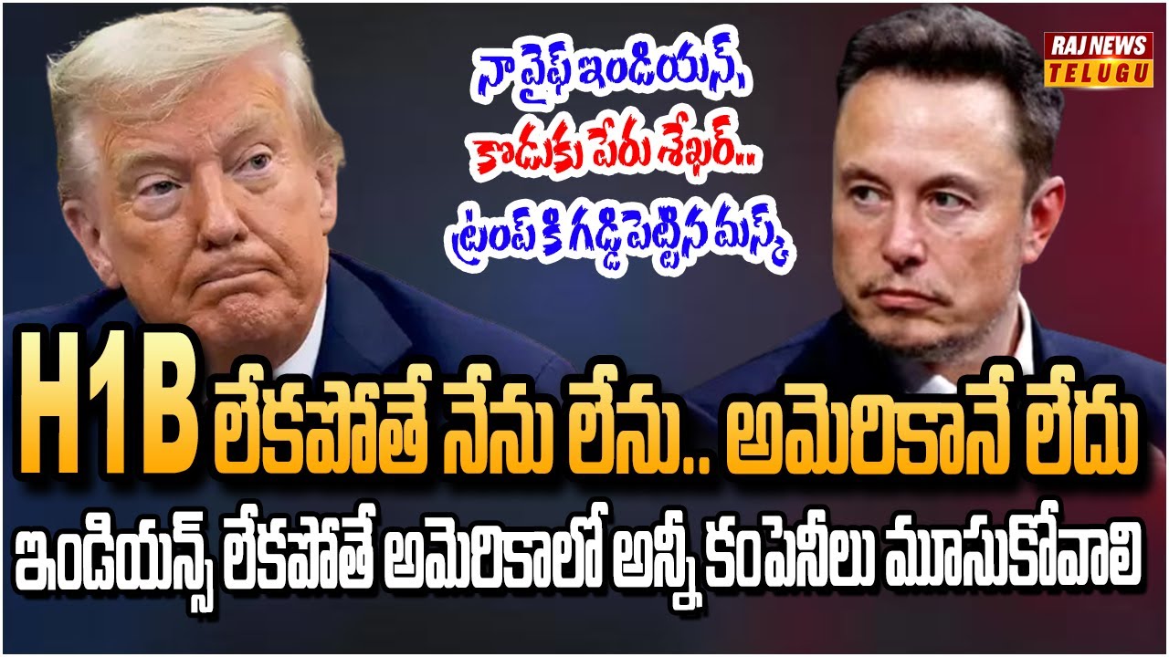 ఇండియాన్స్ లేకుండా అమెరికా అభివృద్ధి జీరో.. ట్రంప్ కి గడ్డిపెట్టిన మస్క్ | Elon Musk on H1B Visa