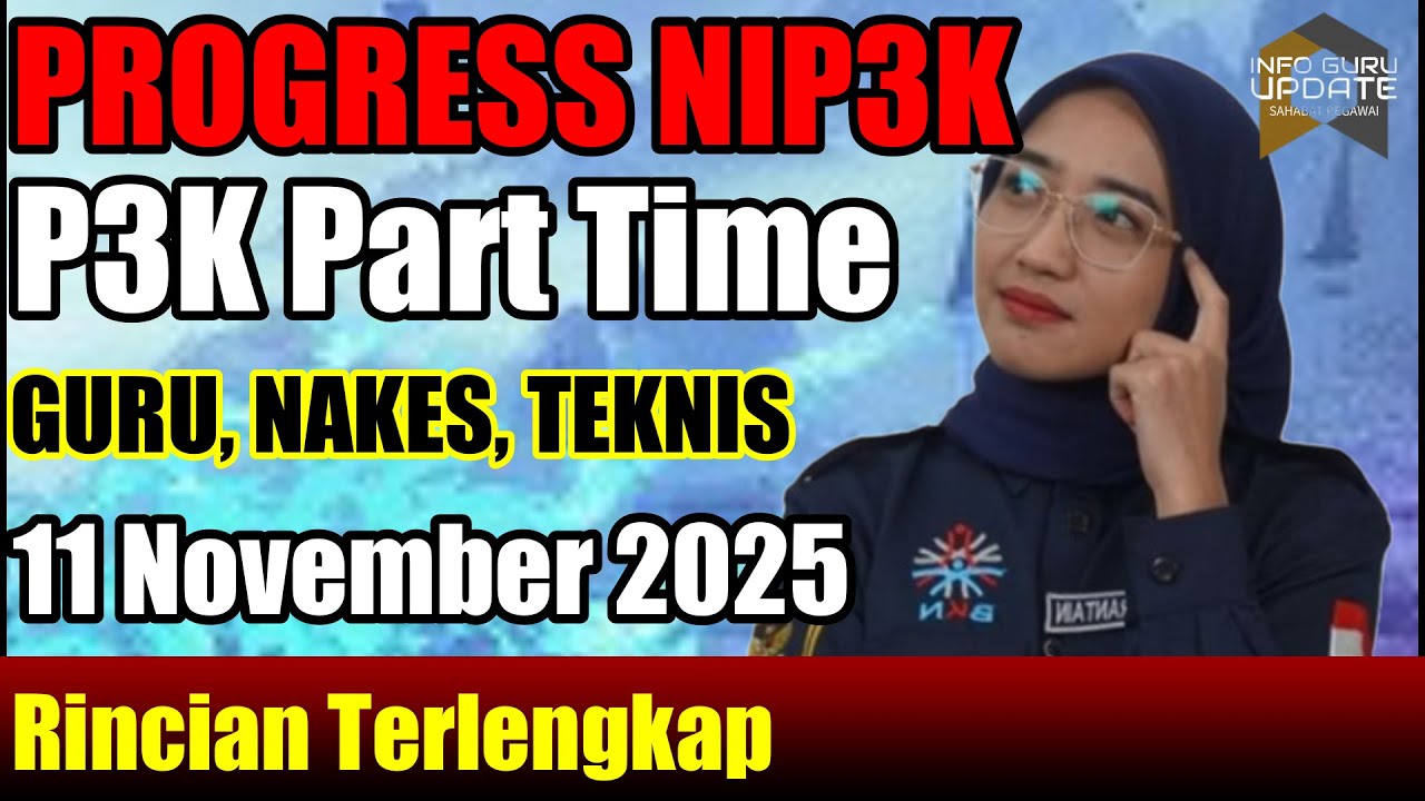 Update NIp3K Part Time per 11 November 2025