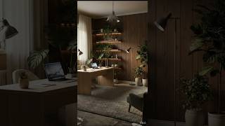 Calm Home Office Transformation | Biophilic Interior DesignHomeOffice #Calm #Renovation
