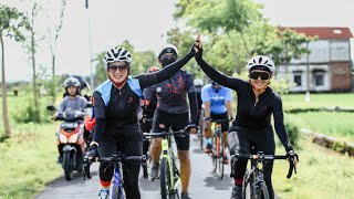 Bareng Pegowes Wanita Kota Klaten 'Limboex Cycling Team' Kita Gowes Menuju Kota Sukoharjo.