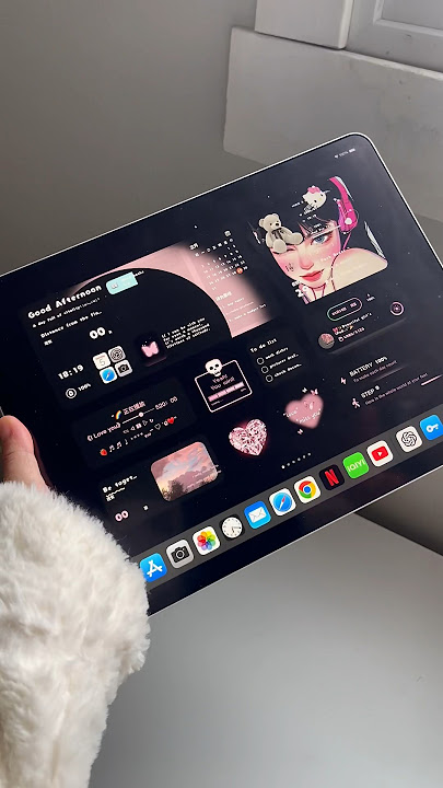 iPad Pro 2024 Customization 🫶🏻 Tomie Inspired Aesthetic 🖤  #ipadpro #ipad #ios17