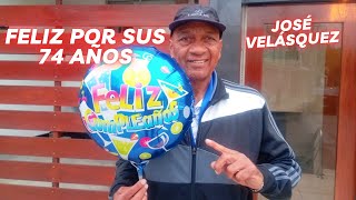 José Velásquez tuvo un cumpleaños tranquilo y agradeció a Dios.