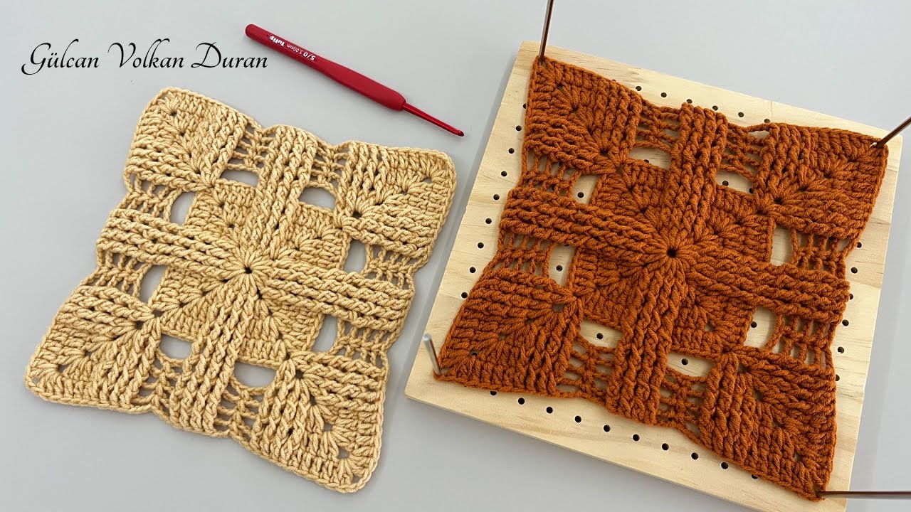 ŞAHESER 😍 ÖRGÜ KARE MOTİF YAPIMI 