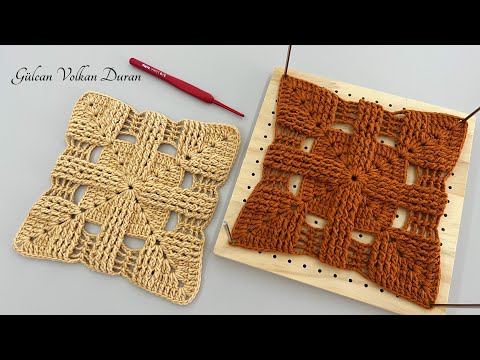 ŞAHESER 😍 ÖRGÜ KARE MOTİF YAPIMI 