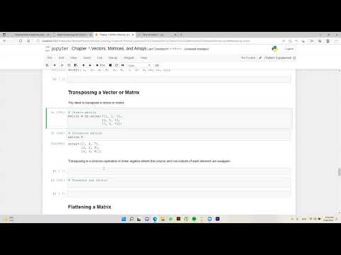 How to Transpose a Vector or Matrix in python with NumPy