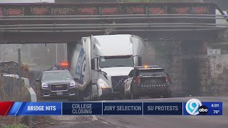 Bridge hits on Park St. Bridge in Syracuse