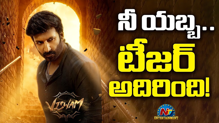 Viswam Teaser | Gopichand | Kavya Thapar | Sreenu Vaitla | TG Vishwa Prasad | People Media Factory