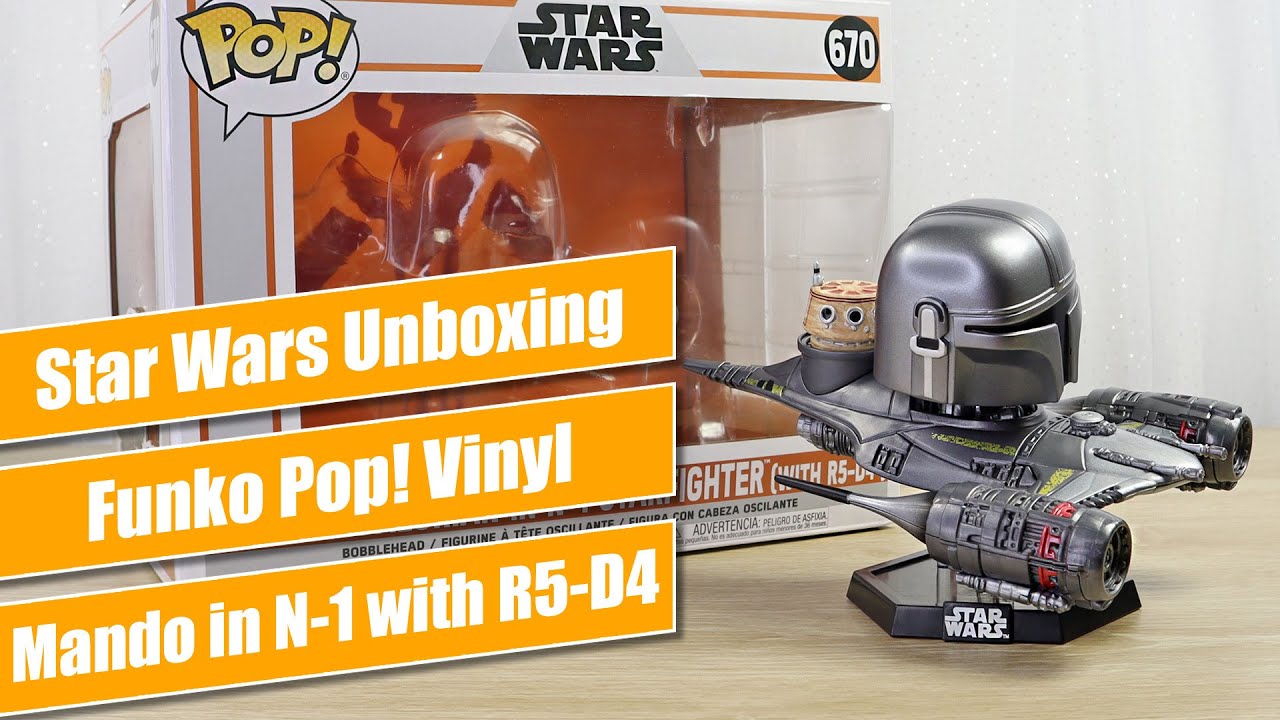 Funko Pop! Vinyl The Mandalorian in N-1 Starfighter with R5-D4