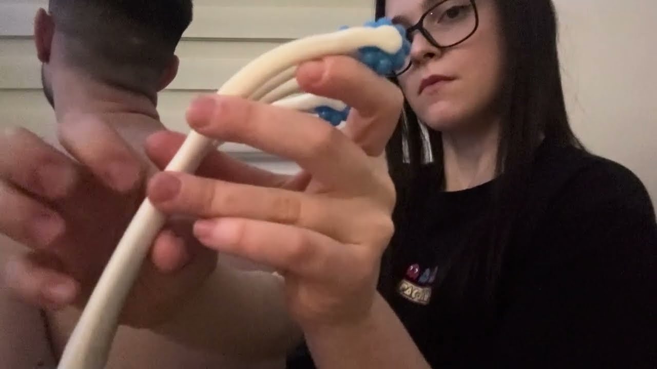 my first ASMR video | back scratching and massage