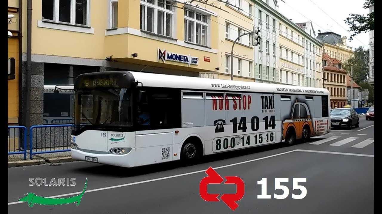 MHD České Budějovice - dunící Solaris #155