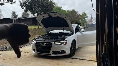 Turn off engine and check coolant level audi