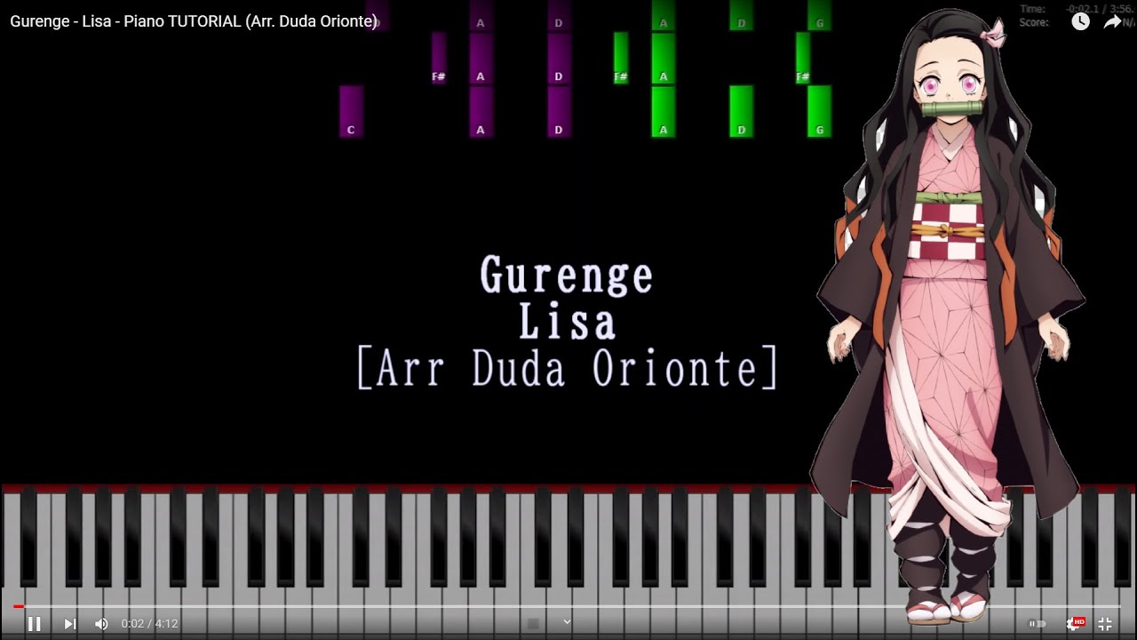 Gurenge - LiSA HARD version Sheet music for Piano (Solo)