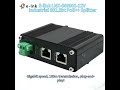 Industrial PoE++ Splitter 802.3bt Gigabit 12VDC Output up to 36W -40~80°C Wide Temp#poe