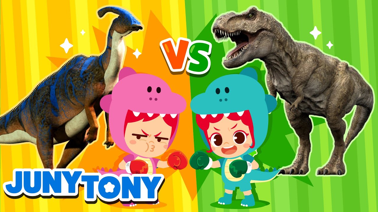 [BEST] Dinosaur Songs and Stories for Kids | Learn Fun Facts About Dinosaurs | JunyTony