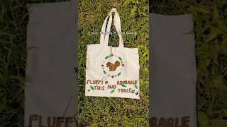 🐿️TOTE BAG 🫧🧸#totebag #squirrel #nature #bag #aesthetic #cute