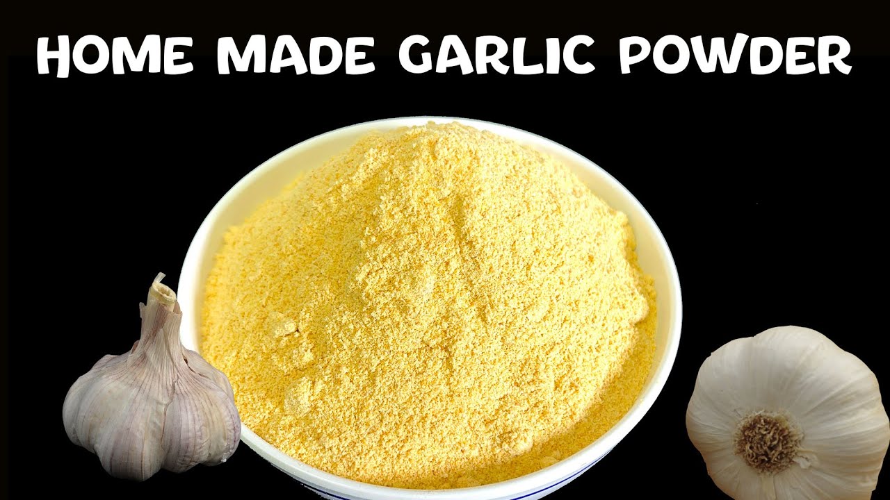 How to make fresh and organic garlic powder at home YouTube