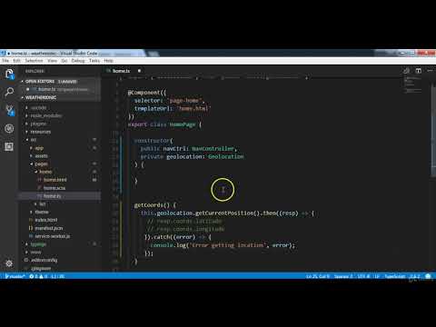 8.How To Use Ionic Native Geolocation Plugin