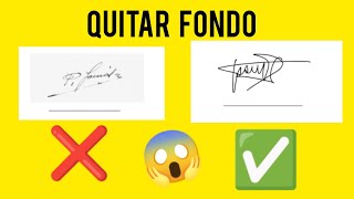 Como quitar el FONDO OSCURO de mi firma ELECTRONICA - RAPIDO Y SENCILLO