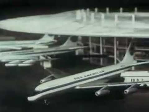 Pan Am Airlines Pan American Airways Boeing 707 Tv Commercial 1954