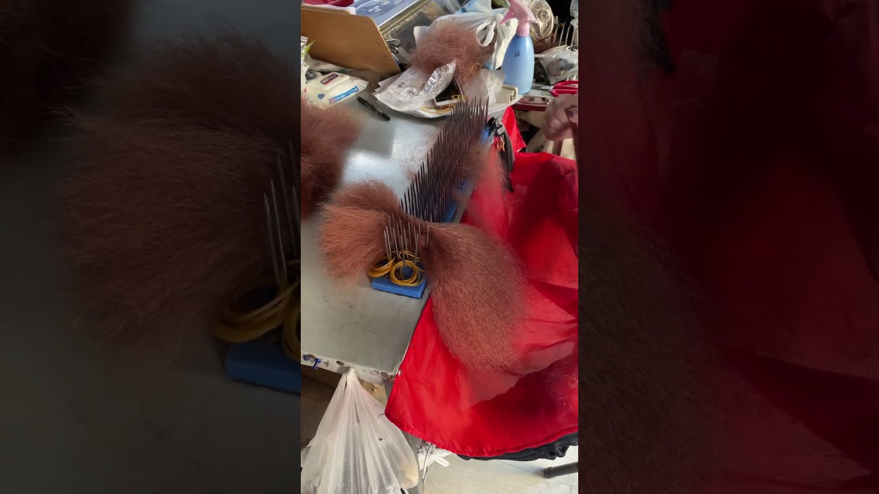 Human hair processing