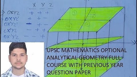 ANALYTICAL GEOMETRY (SPHERE)  UPSC MATHS OPTIONAL FULL COURSE 30 LECATUERE (LEC 3)