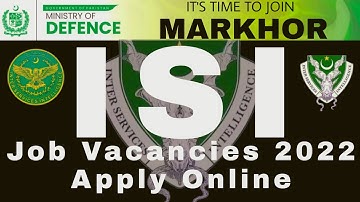 ISI Jobs 2022 | How to apply for ISI | How to join ISI | It