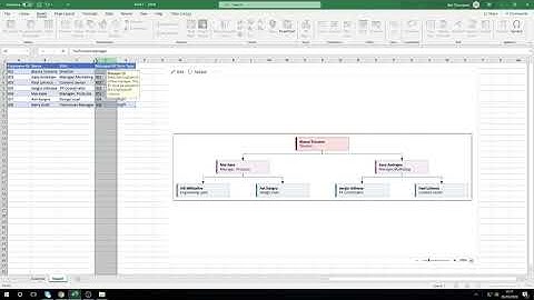 Create a Dynamic and EASY Org Chart in Excel New