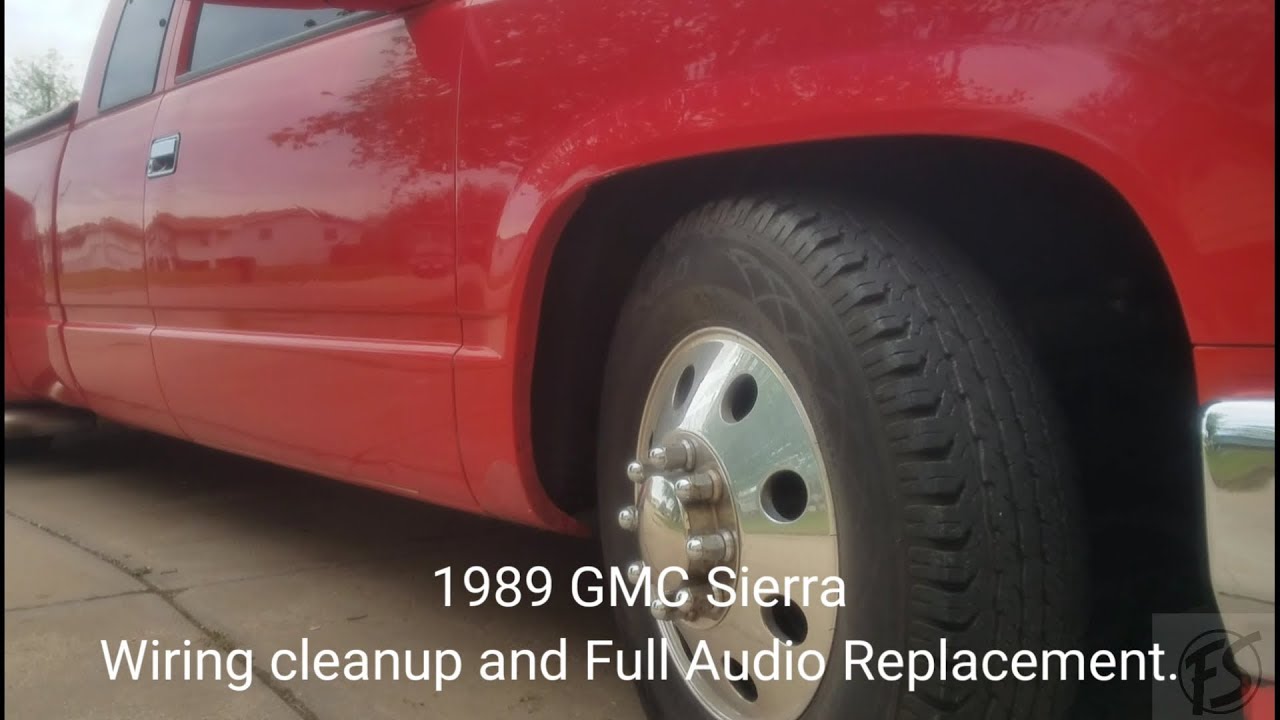 1989 GMC Sierra wiring rescue/how to install a basic system. - YouTube
