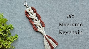 DIY Macramé Keychain | Step by Step Tutorial Simple Design | Easy 