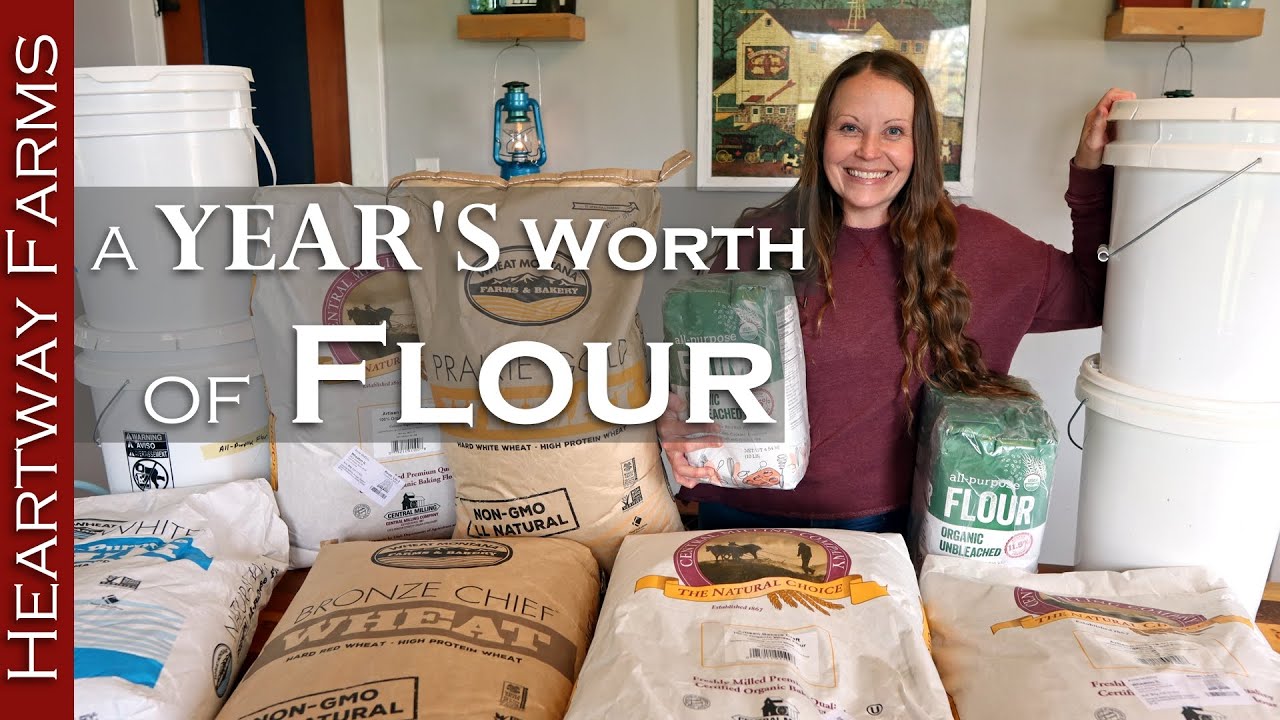 How to stock up and STORE a year's worth of flour Longterm food