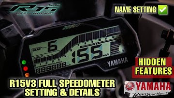 R15 v3 bs6 speedometer console full detail and hidden features🤩|day6|30days30vlog|