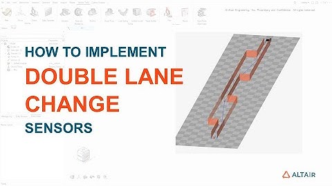 How to Implement Sensors for a Double Lane Change Maneuver using MotionView