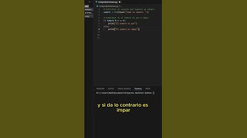 Impar o Par en Python #shorts #python #programacion