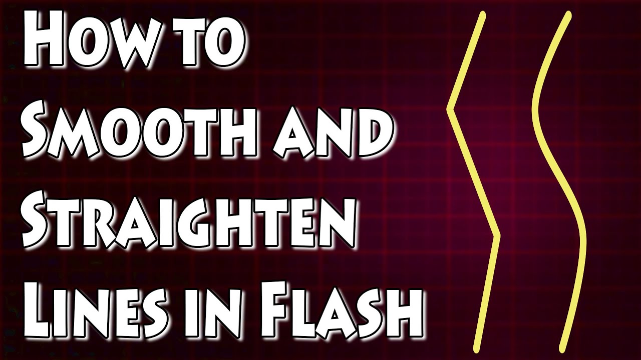 Adobe Flash Tutorial- How to Smooth and Straighten Lines 