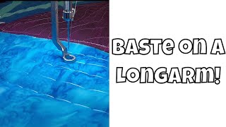 How to Baste a Quilt on a Longarm - Use the Grace Qnique Baste Setting