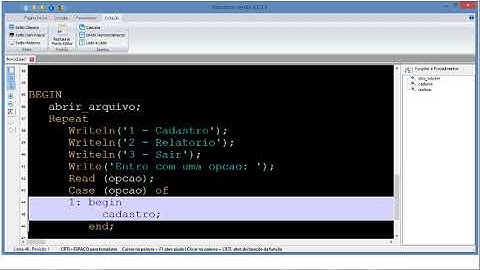 Pascal-H-ManipulaArquivo-Vídeo 02 - Manipulação de Arquivo de Dados (com modularização)