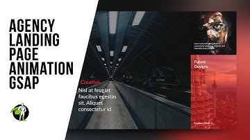 Creative Media Agency Landing Page Animation Concept - HTML CSS Javascript GSAP - Speed Coding