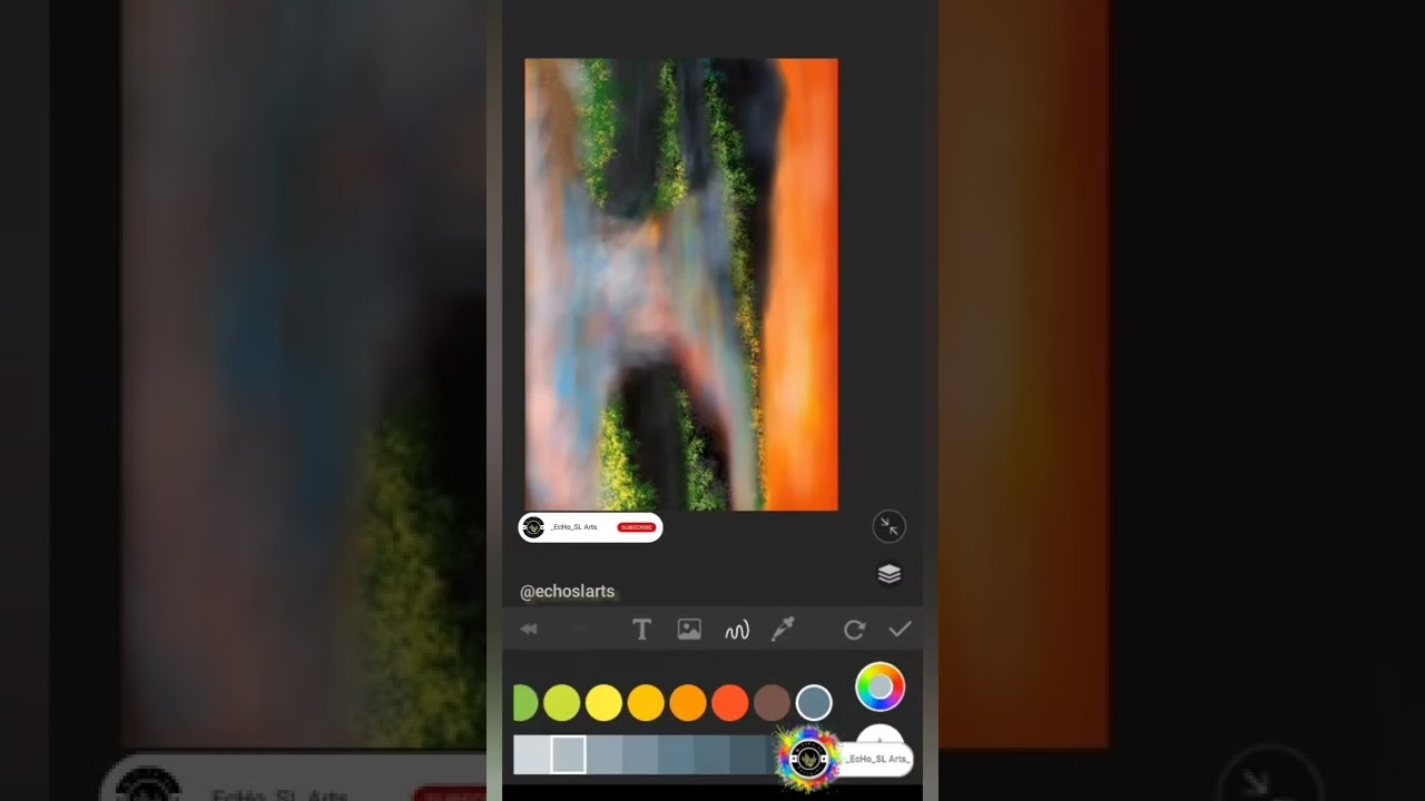 Freestyle digital art drawing with finger...👆🎨🖼️ Fantasy painting..😍😍