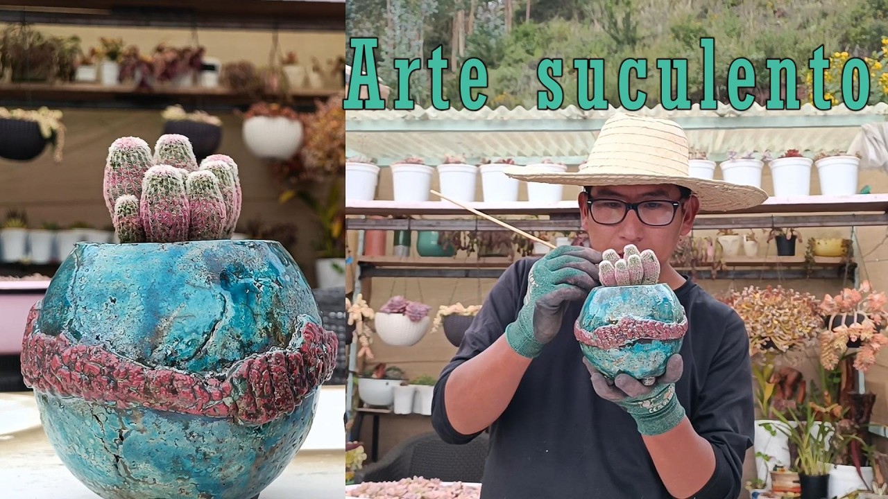 Sábado suculento; sembrando - sustrato - macetas - Pachy/Antares