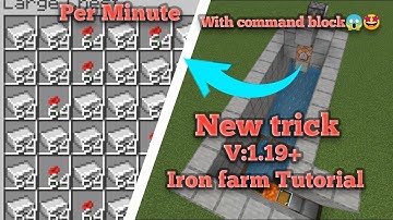 How to make iron farm with command block in Minecraft Command block se iron farm kaise banate he 👍