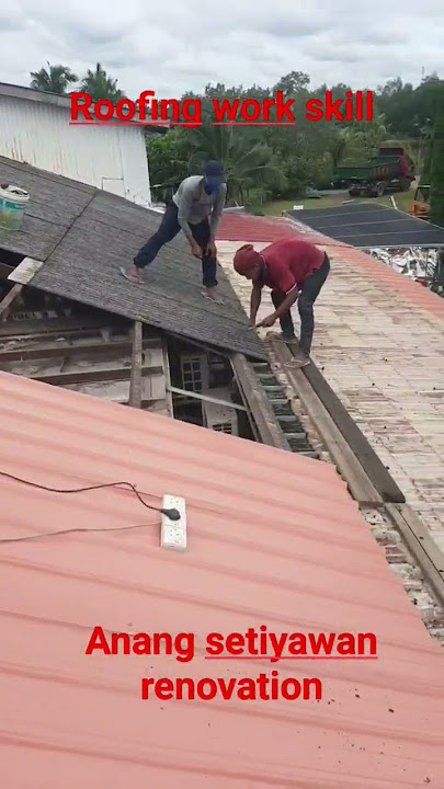 cara cepat menukar atap rumah #renovation #shortvideo #construction