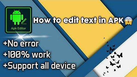 How to edit text in apk | Alan Tech