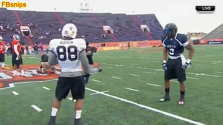 Robert Herron with some sick moves at Senior Bowl