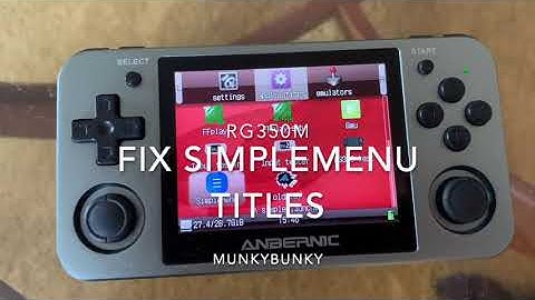 Fix RG350 / RG350M SimpleMenu Titles