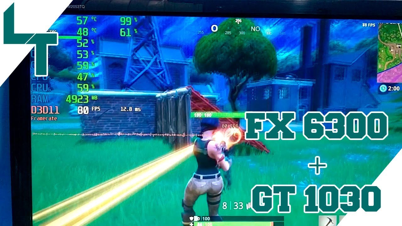 PC GAMER barato rodando Fortnite, CS GO e LOL - FX 6300 + GT 1030 - YouTube