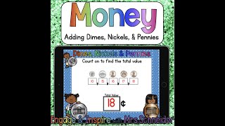 Adding Dimes, Nickels, & Pennies Boom Cards! by Engage & Inspire with Mrs. Schneider 1,736 views 3 years ago 2 minutes, 36 seconds